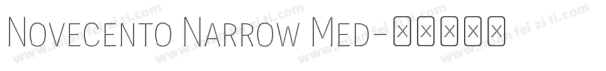 Novecento Narrow Med字体转换